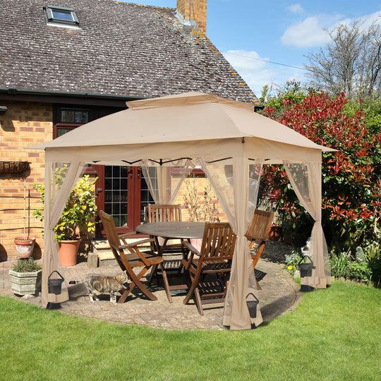 COOS BAY 11x11 Pop Up Gazebo with Mesh Netting