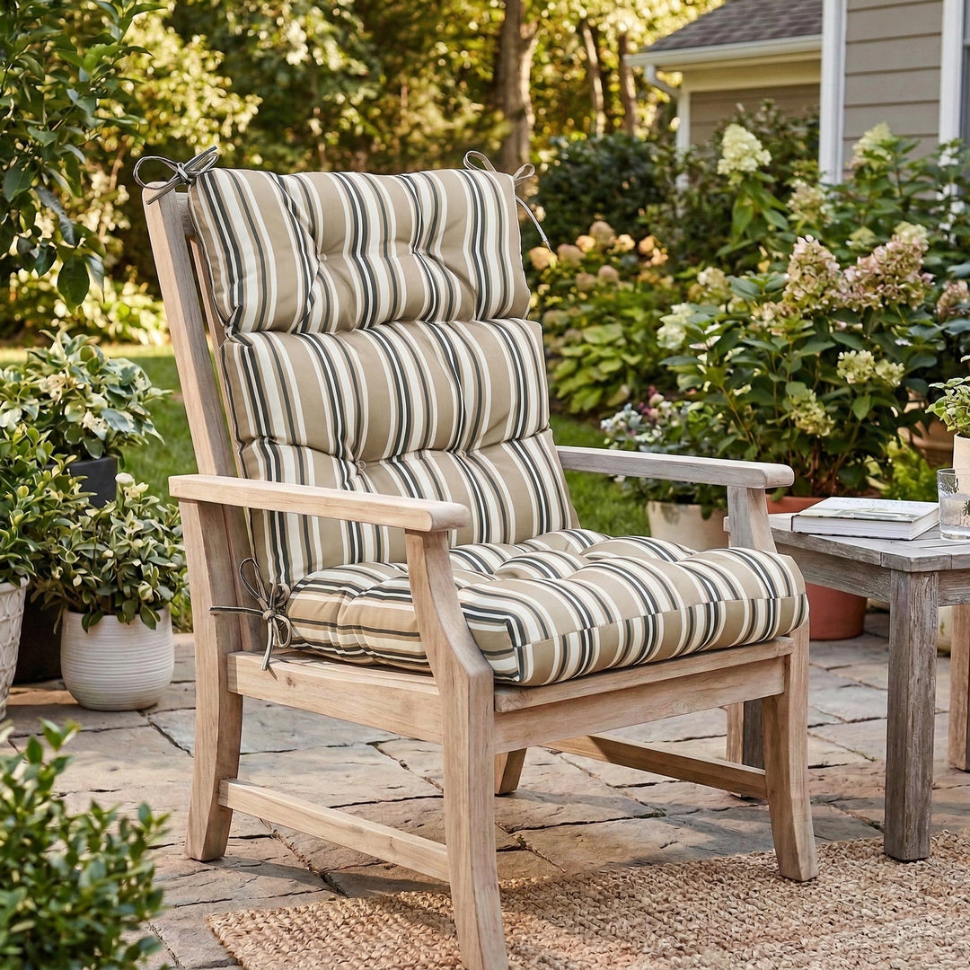 COOS BAY Outdoor Chair Cushions High Back 46x22 Inch, 1 Pack