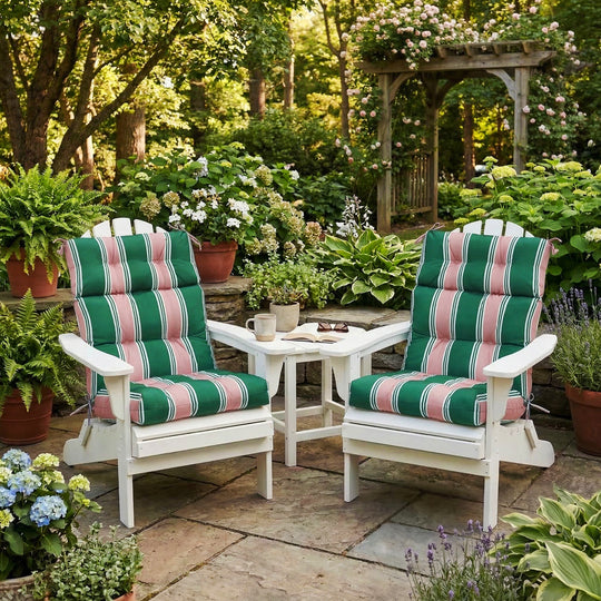COOS BAY Outdoor Chair Cushions High Back 46x22 Inch, 2 Pack