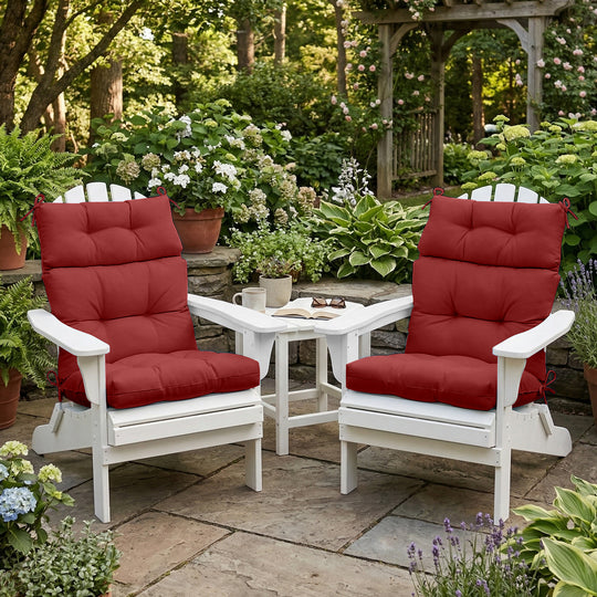 COOS BAY Outdoor Chair Cushions High Back 46x22 Inch, 2 Pack