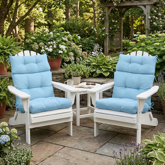COOS BAY Outdoor Chair Cushions High Back 46x22 Inch, 2 Pack