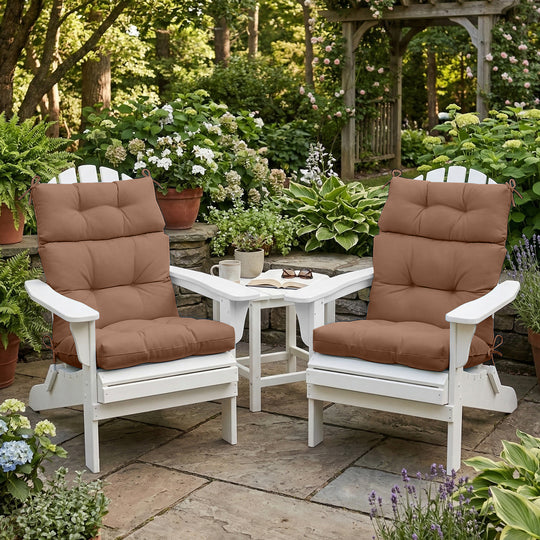 COOS BAY Outdoor Chair Cushions High Back 46x22 Inch, 2 Pack