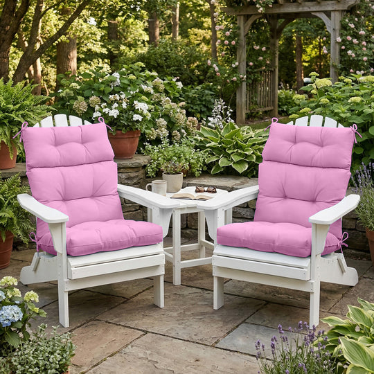 COOS BAY Outdoor Chair Cushions High Back 46x22 Inch, 2 Pack