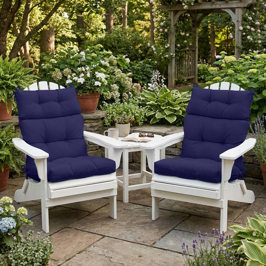 COOS BAY Outdoor Chair Cushions High Back 46x22 Inch, 2 Pack