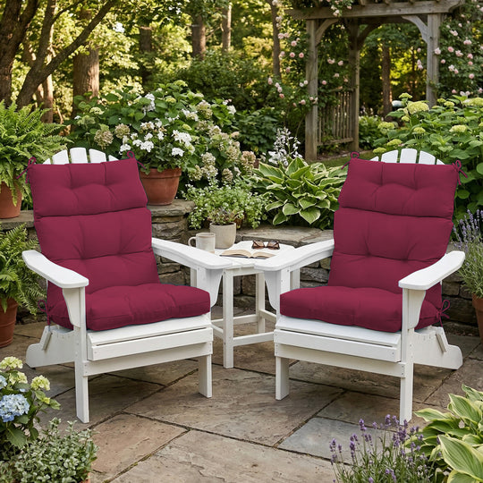 COOS BAY Outdoor Chair Cushions High Back 46x22 Inch, 2 Pack