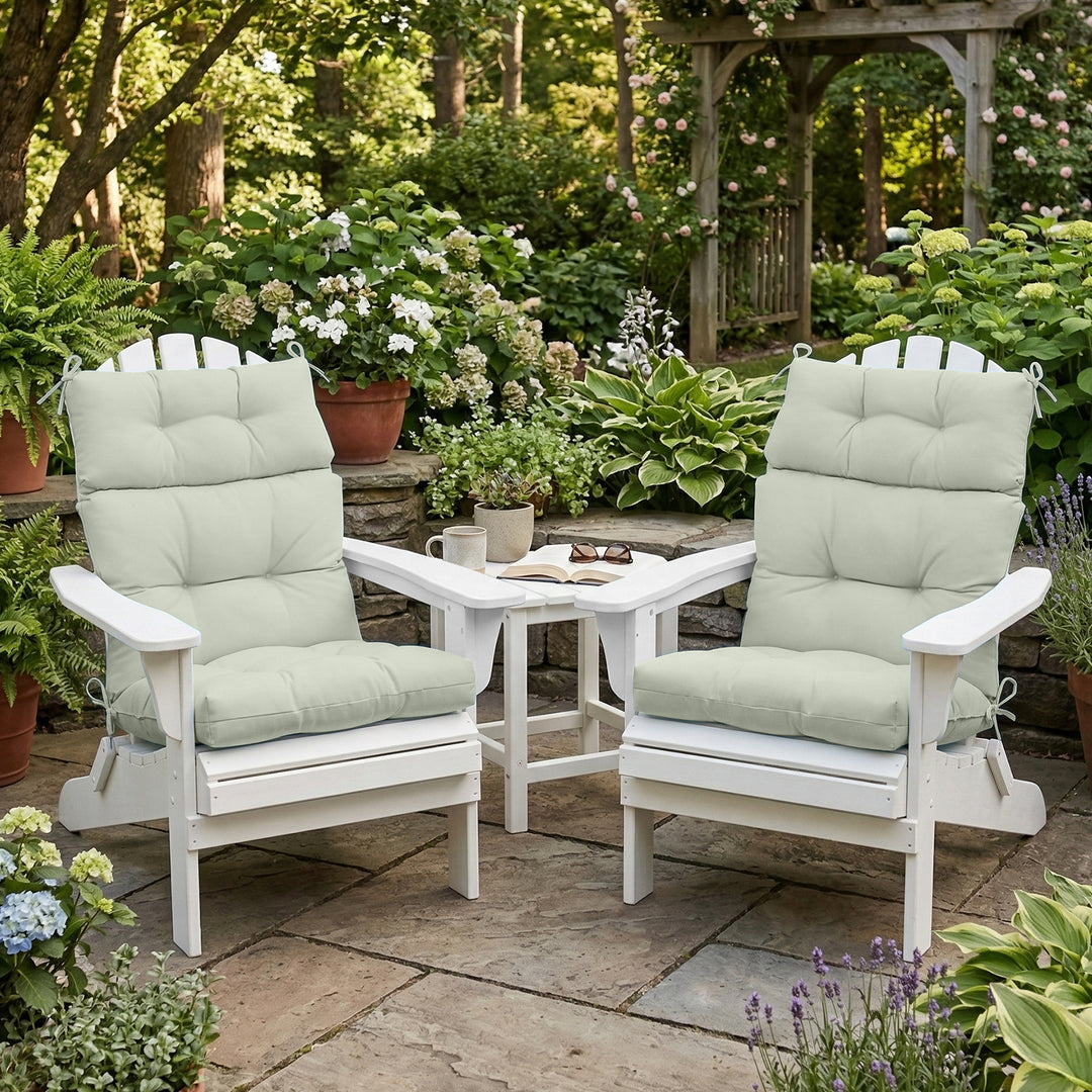 COOS BAY Outdoor Chair Cushions High Back 46x22 Inch, 2 Pack