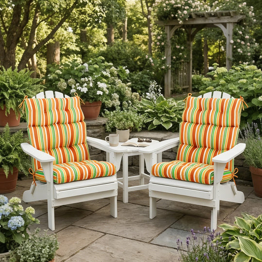 COOS BAY Outdoor Chair Cushions High Back 46x22 Inch, 2 Pack