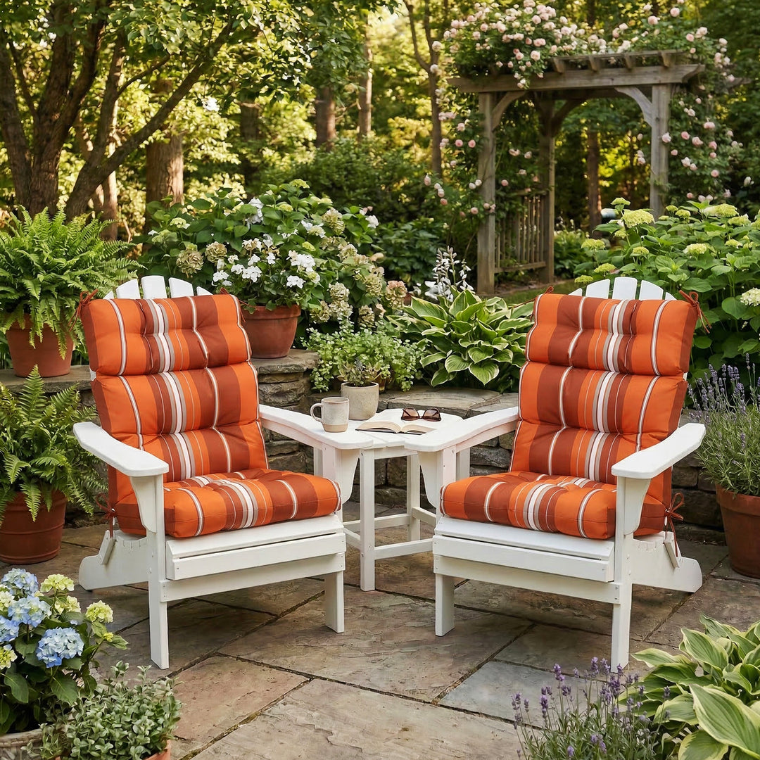COOS BAY Outdoor Chair Cushions High Back 46x22 Inch, 2 Pack