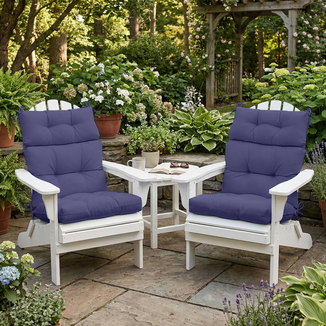 COOS BAY Outdoor Chair Cushions High Back 46x22 Inch, 2 Pack