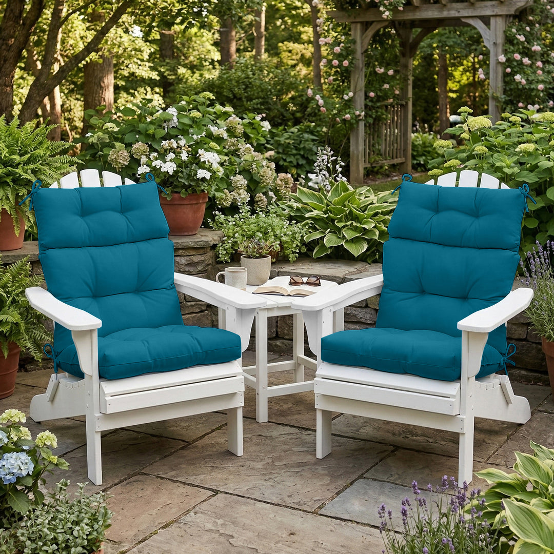 COOS BAY Outdoor Chair Cushions High Back 46x22 Inch, 2 Pack