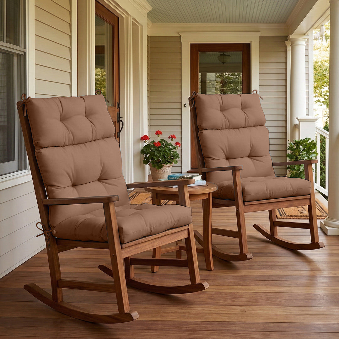 COOS BAY Outdoor Chair Cushions High Back 46x22 Inch, 2 Pack