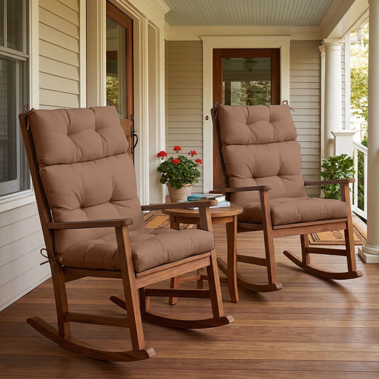 COOS BAY Outdoor Chair Cushions High Back 46x22 Inch, 2 Pack