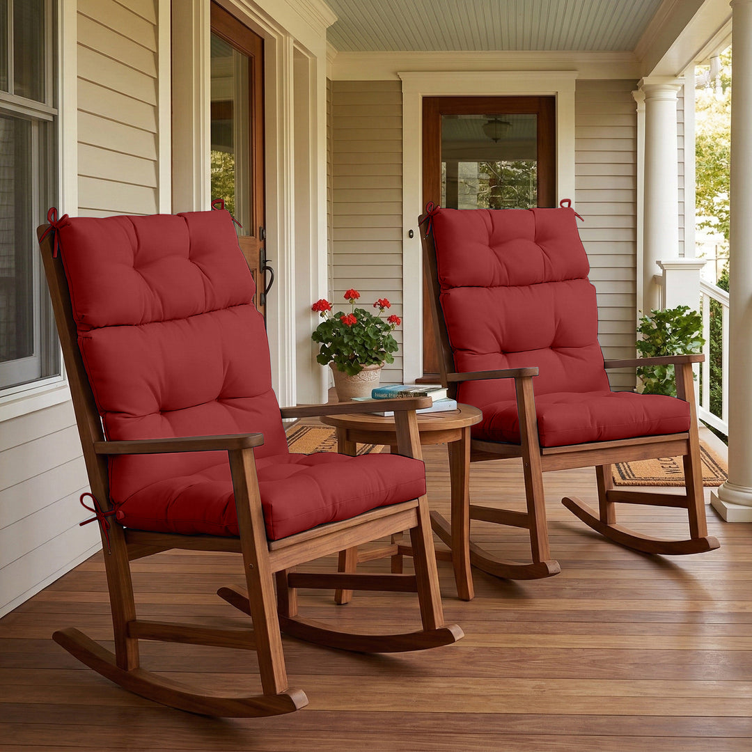 COOS BAY Outdoor Chair Cushions High Back 46x22 Inch, 2 Pack
