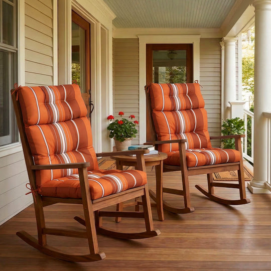 COOS BAY Outdoor Chair Cushions High Back 46x22 Inch, 2 Pack