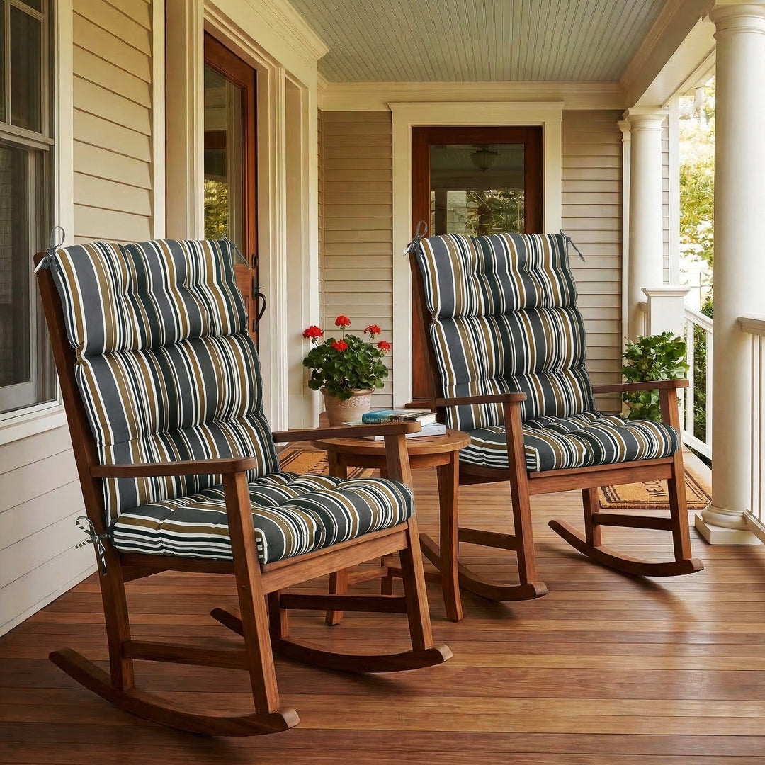 COOS BAY Outdoor Chair Cushions High Back 46x22 Inch, 2 Pack