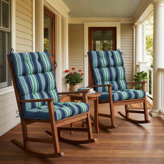 COOS BAY Outdoor Chair Cushions High Back 46x22 Inch, 2 Pack