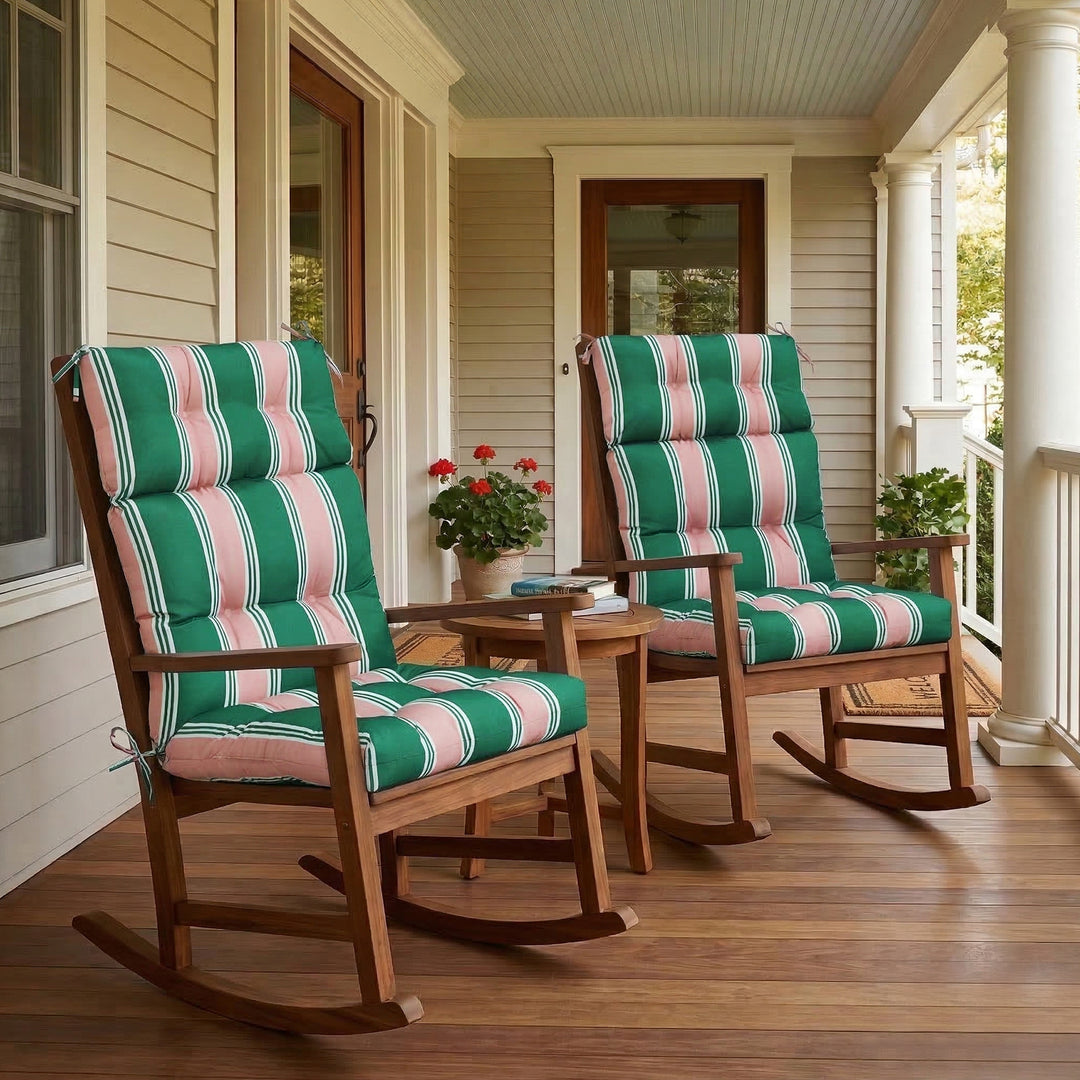 COOS BAY Outdoor Chair Cushions High Back 46x22 Inch, 2 Pack