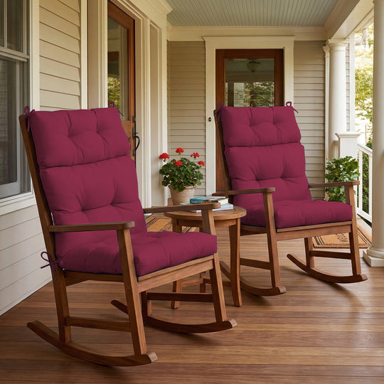 COOS BAY Outdoor Chair Cushions High Back 46x22 Inch, 2 Pack