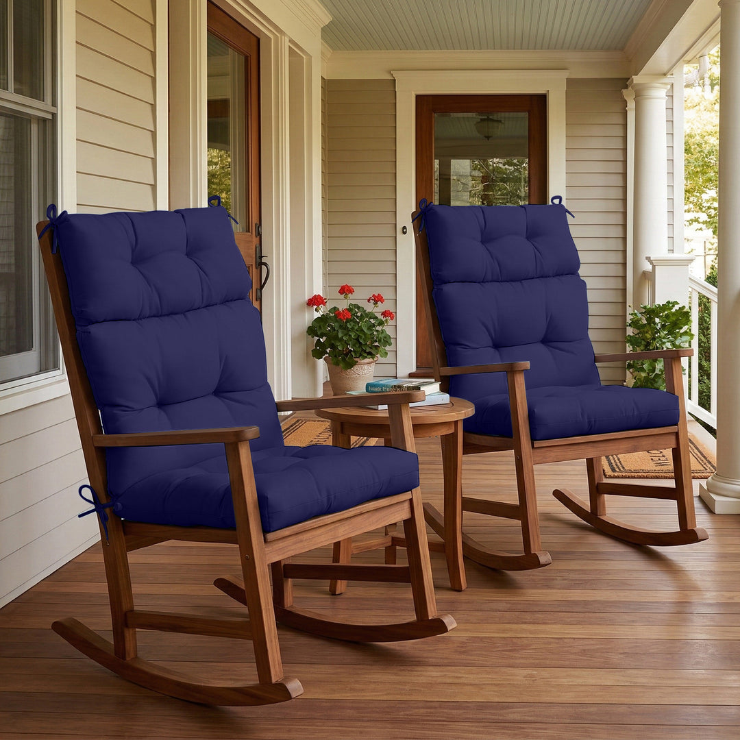 COOS BAY Outdoor Chair Cushions High Back 46x22 Inch, 2 Pack