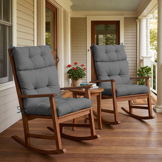 COOS BAY Outdoor Chair Cushions High Back 46x22 Inch, 2 Pack