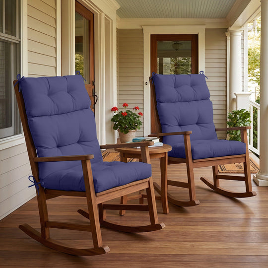 COOS BAY Outdoor Chair Cushions High Back 46x22 Inch, 2 Pack
