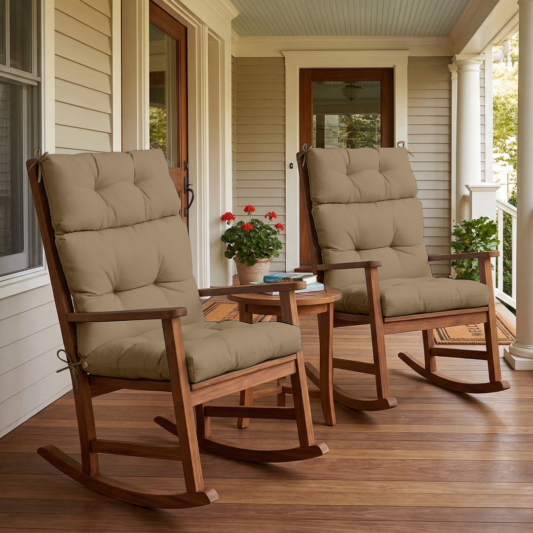 COOS BAY Outdoor Chair Cushions High Back 46x22 Inch, 2 Pack