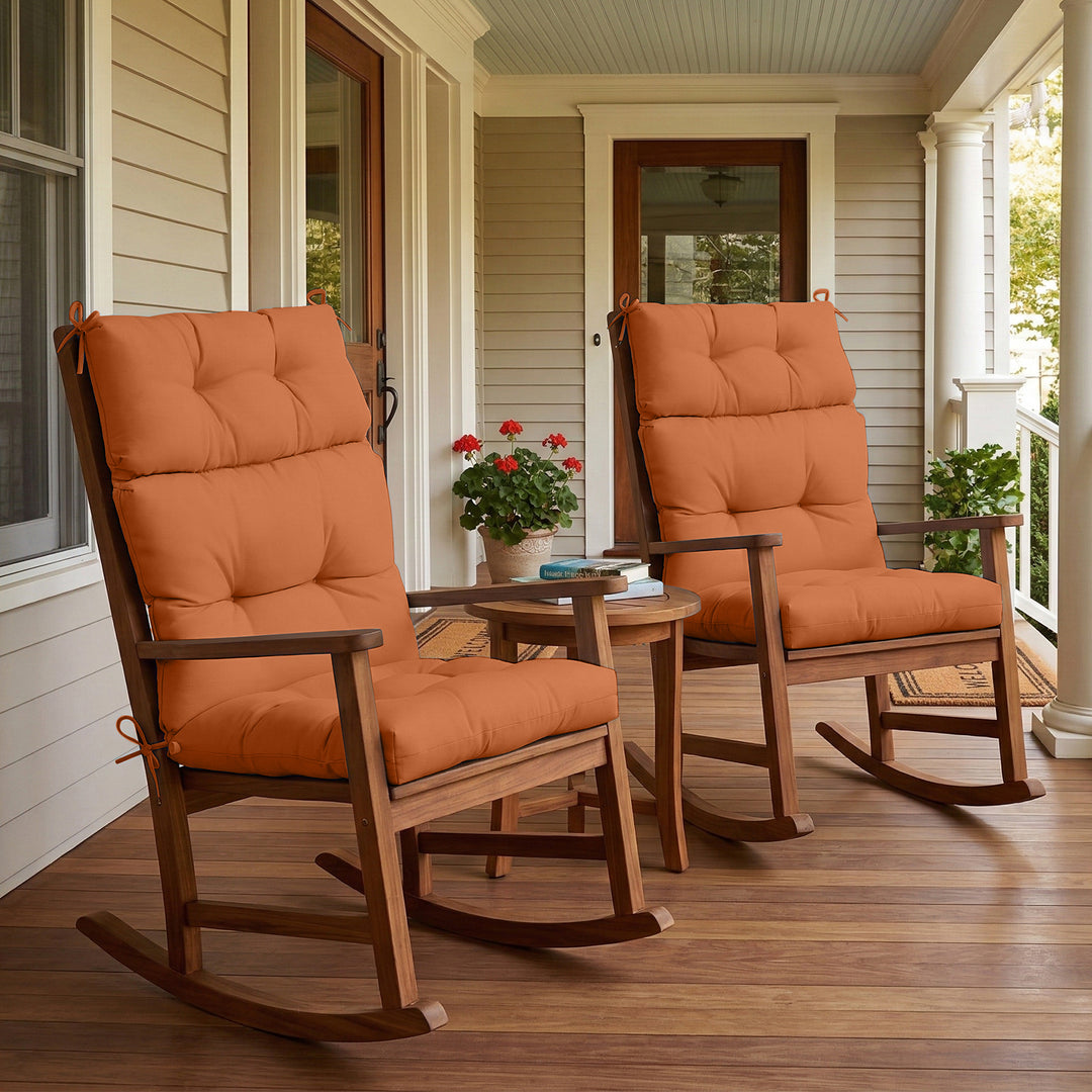 COOS BAY Outdoor Chair Cushions High Back 46x22 Inch, 2 Pack