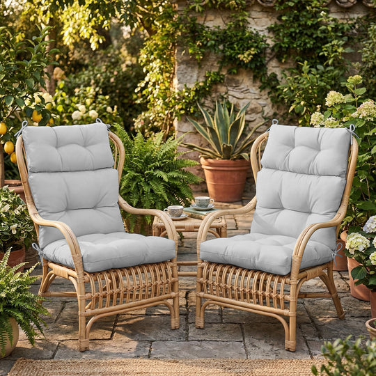 COOS BAY Outdoor Chair Cushions High Back 46x22 Inch, 4 Pack