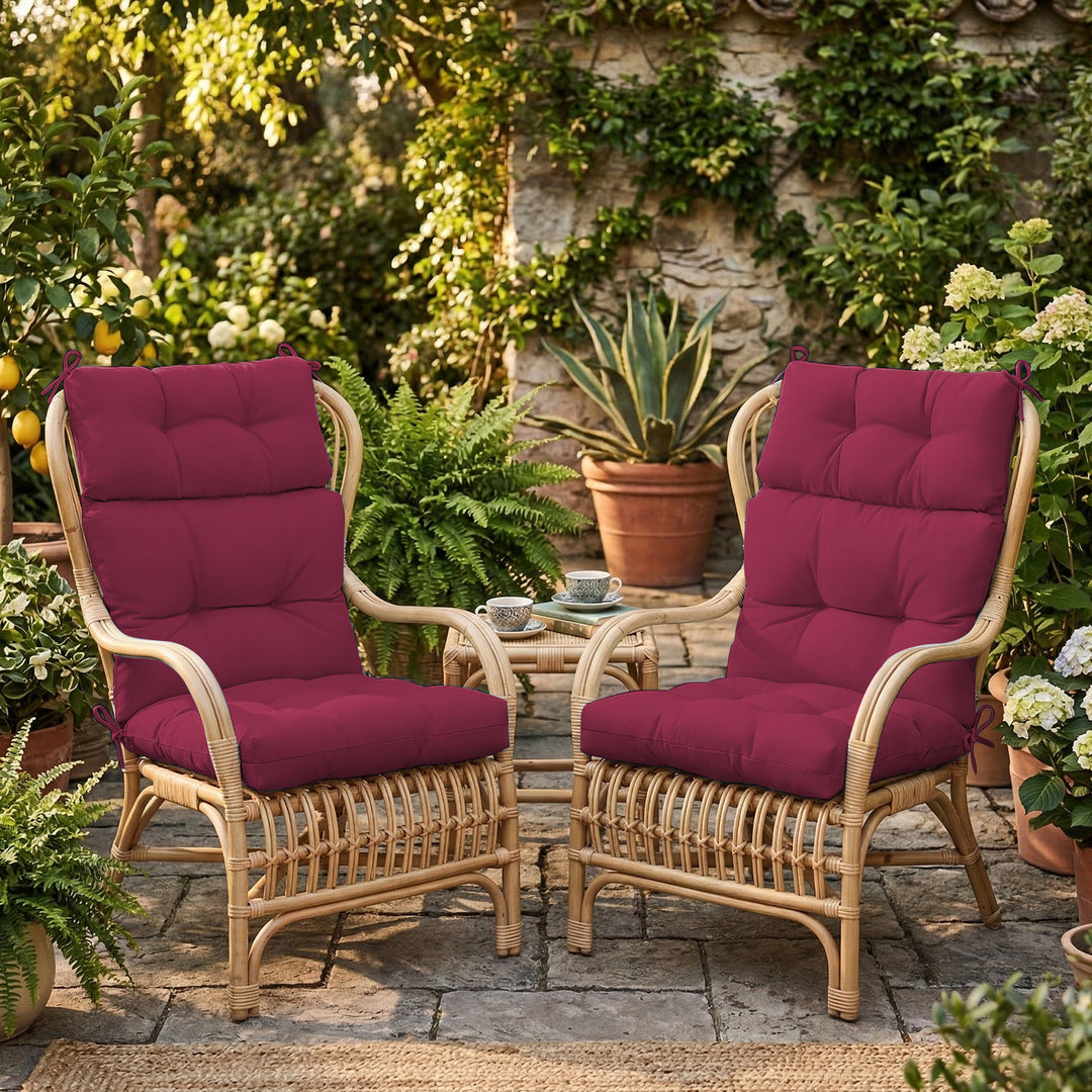 COOS BAY Outdoor Chair Cushions High Back 46x22 Inch, 4 Pack