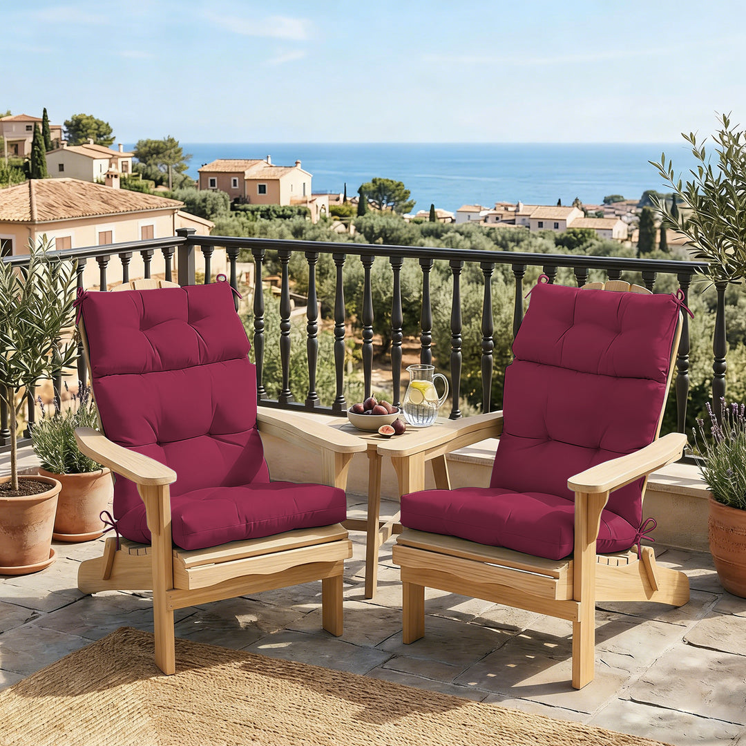 COOS BAY Outdoor Chair Cushions High Back 46x22 Inch, 4 Pack