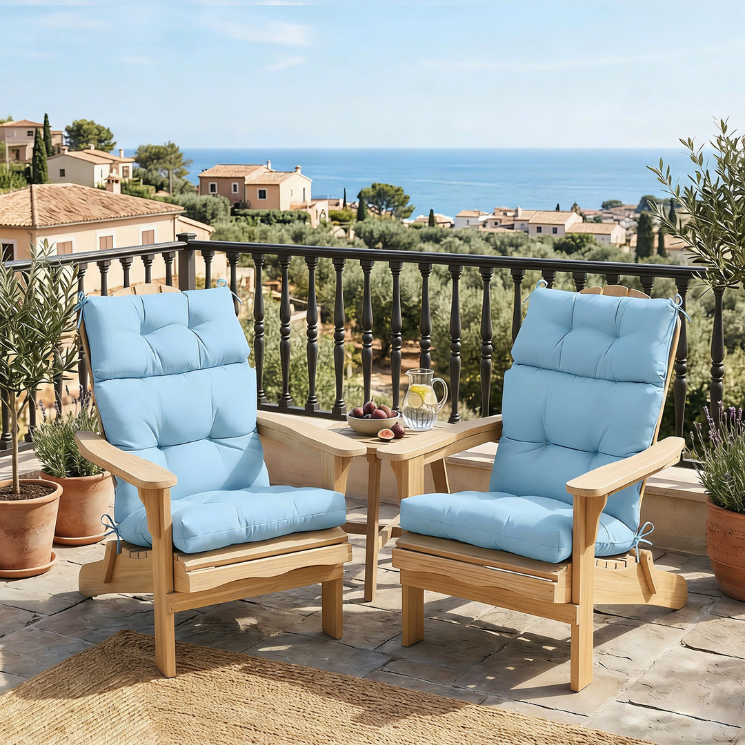 COOS BAY Outdoor Chair Cushions High Back 46x22 Inch, 4 Pack