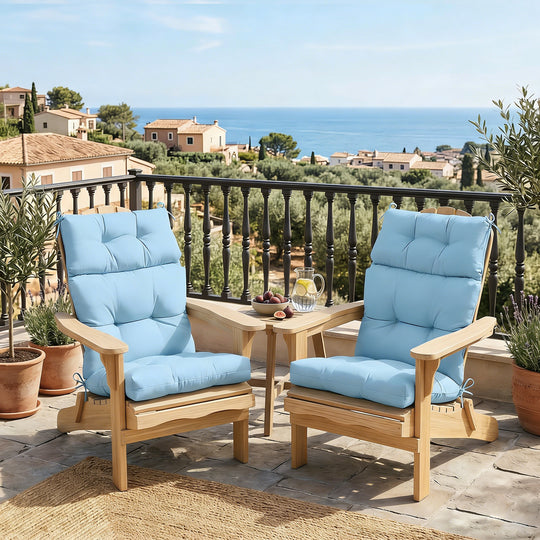 COOS BAY Outdoor Chair Cushions High Back 46x22 Inch, 4 Pack