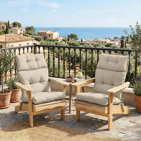 COOS BAY Outdoor Chair Cushions High Back 46x22 Inch, 4 Pack