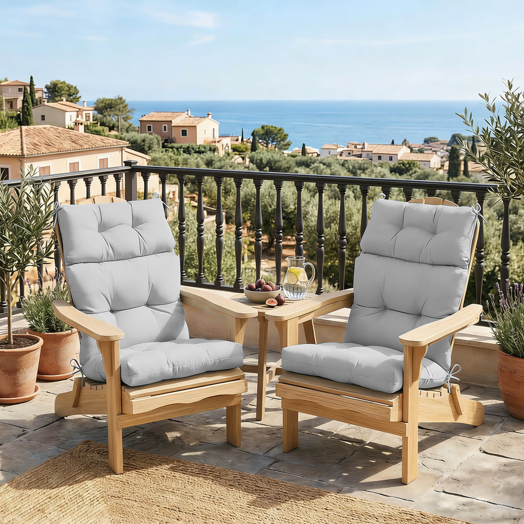 COOS BAY Outdoor Chair Cushions High Back 46x22 Inch, 4 Pack