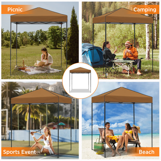 COOS BAY Pop Up Canopy Tent 6x4
