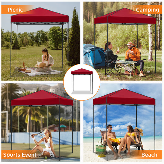 COOS BAY Pop Up Canopy Tent 6x4