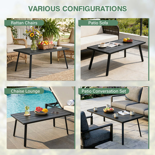 COOS BAY Urban Oasis Metal Side Table/Coffee Table