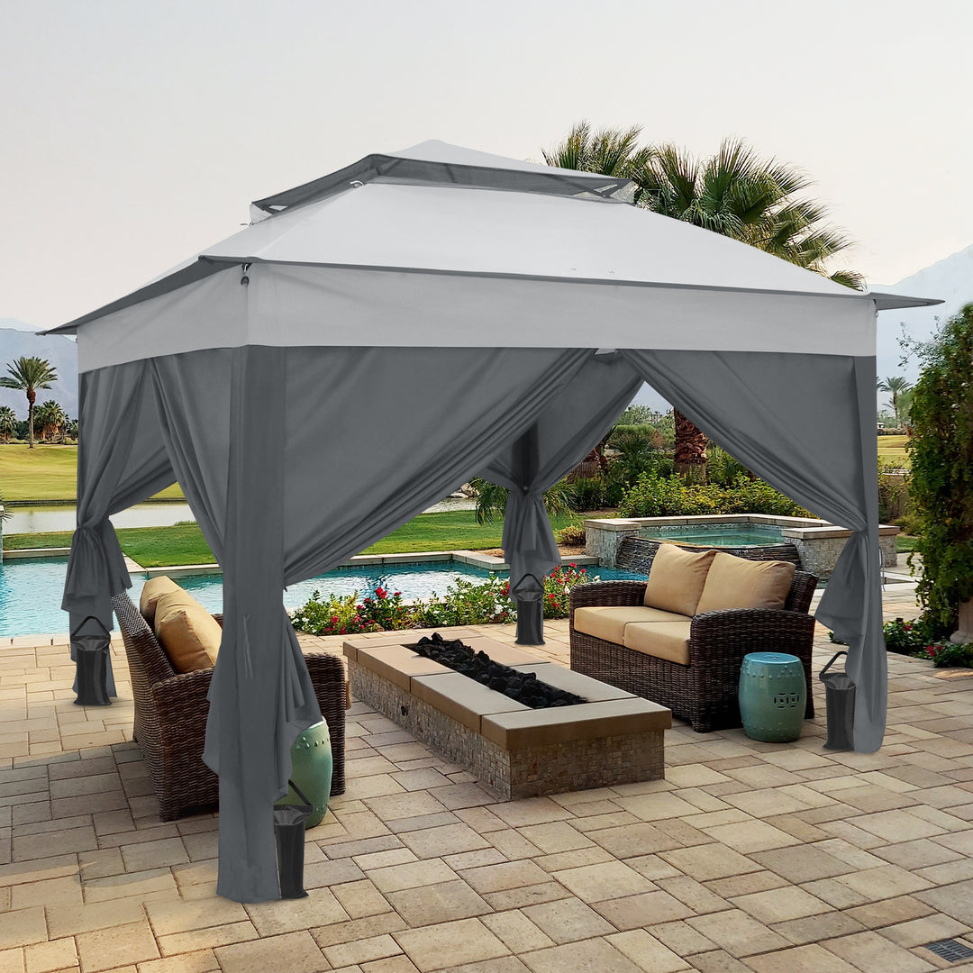 COOS BAY 11x11 Pop Up Gazebo with 4 Sidewalls