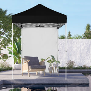 COOS BAY 5x5 Outdoor Portable Canopy Tent with One Removable Sunwall