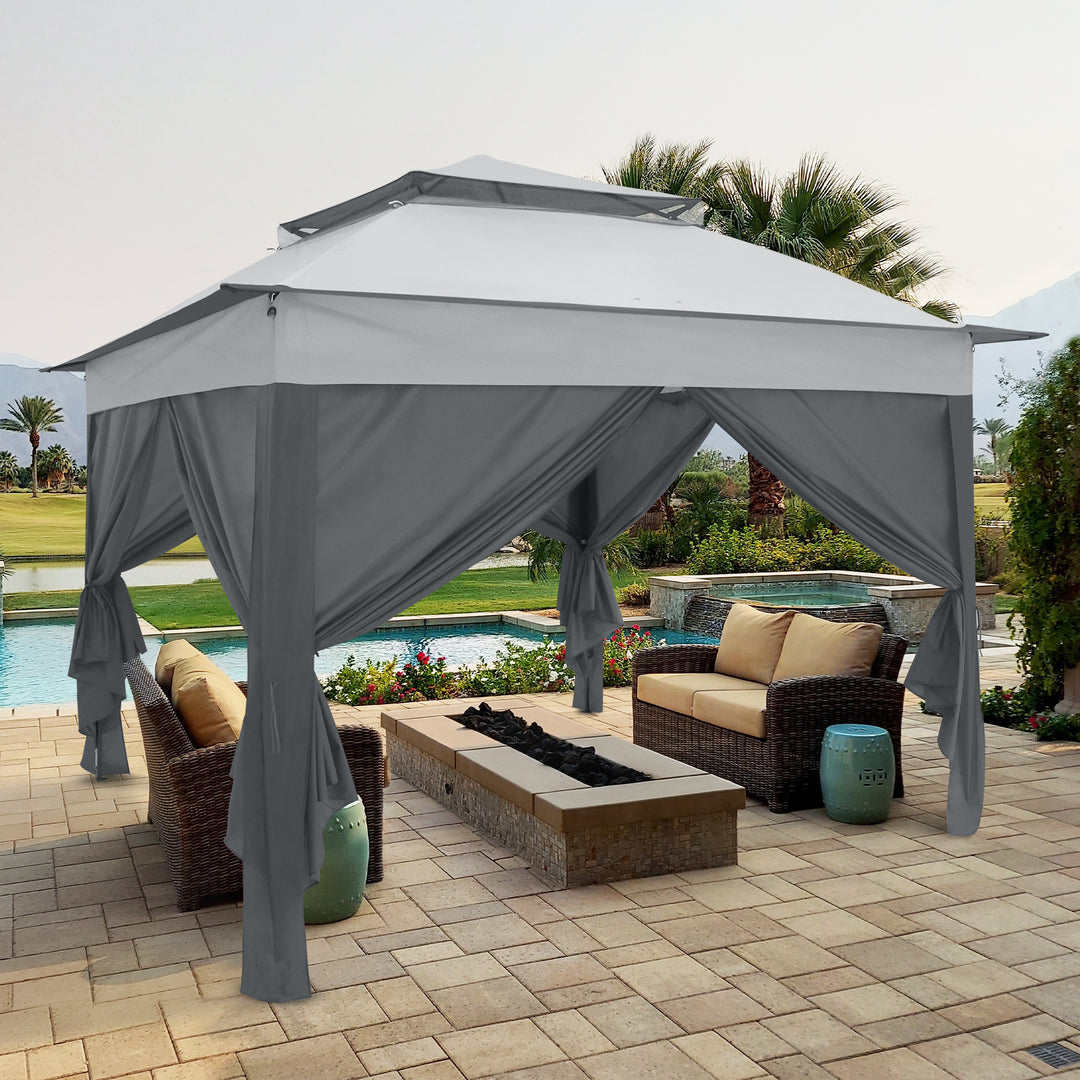 COOS BAY 11x11 Pop-up Instant Gazebo with 4 Sidewalls