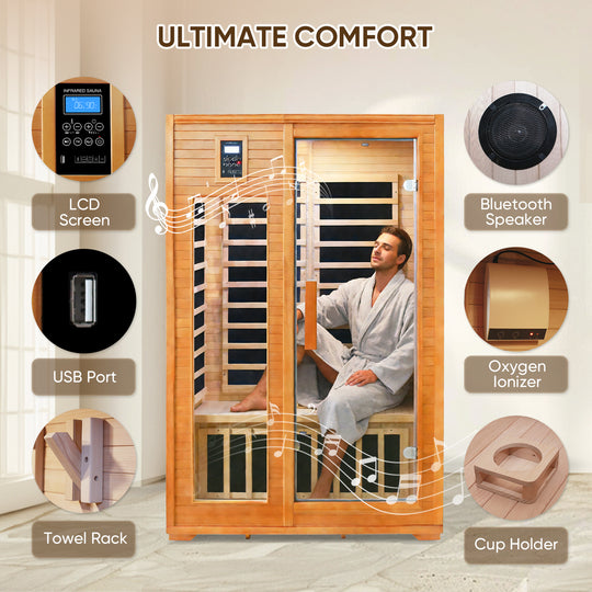 COOS BAY 1-2/2 Person Far Infrared Sauna