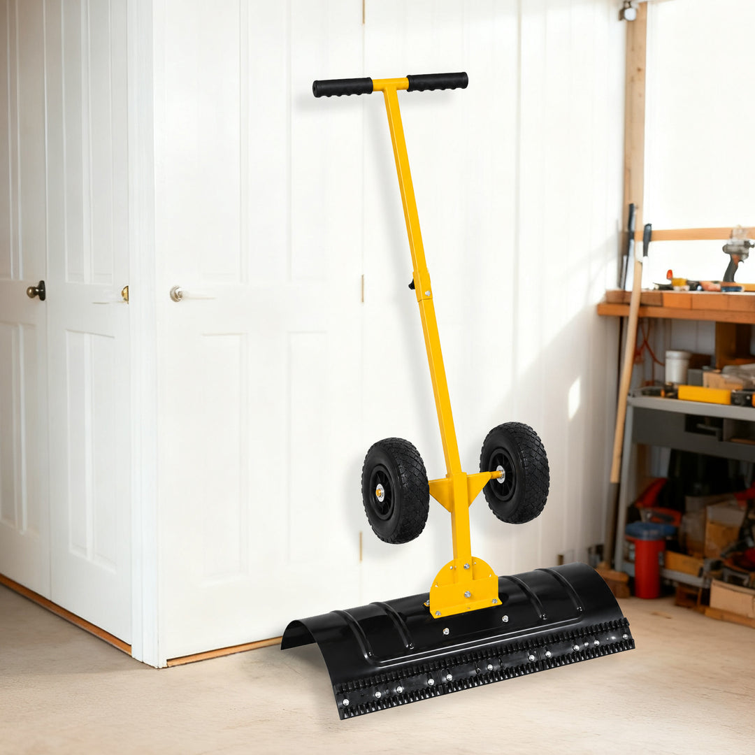 COOS BAY Wheeled Snow Shovel for Driveway