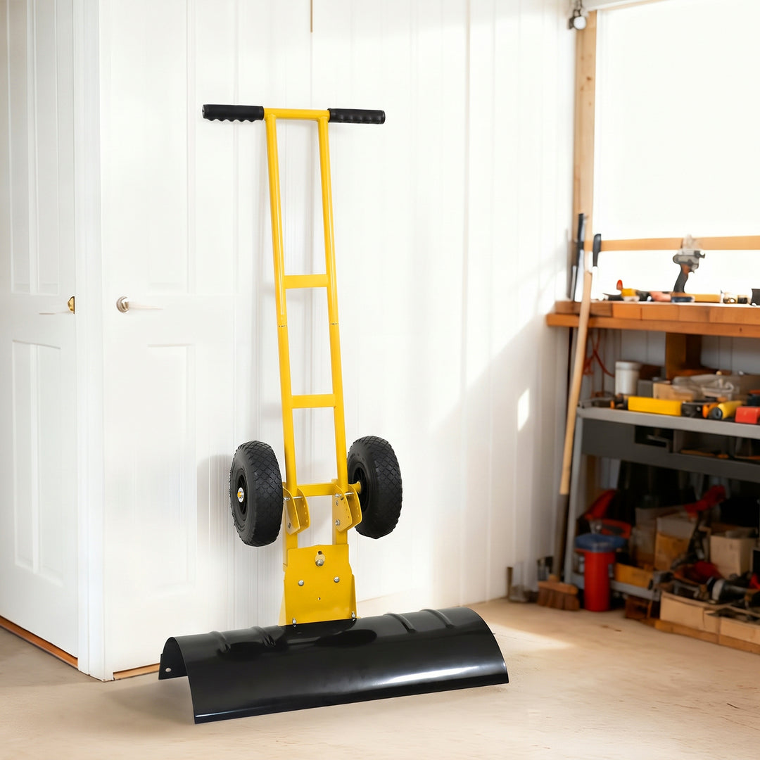COOS BAY Wheeled Snow Shovel for Driveway