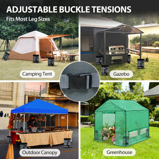 COOS BAY Canopy Weights Set of 4/6, 270 lbs, Gray