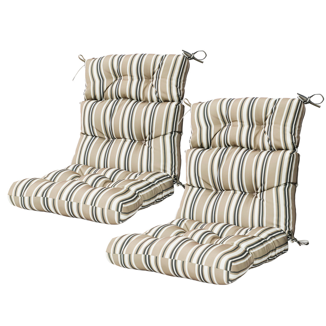 COOS BAY Outdoor Chair Cushions High Back 46x22 Inch, 2 Pack