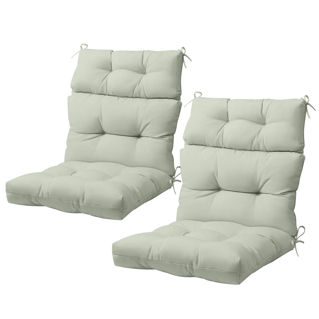 COOS BAY Outdoor Chair Cushions High Back 46x22 Inch, 2 Pack