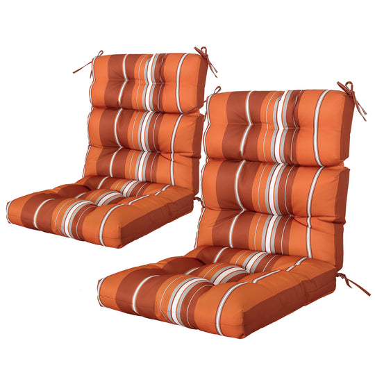COOS BAY Outdoor Chair Cushions High Back 46x22 Inch, 2 Pack