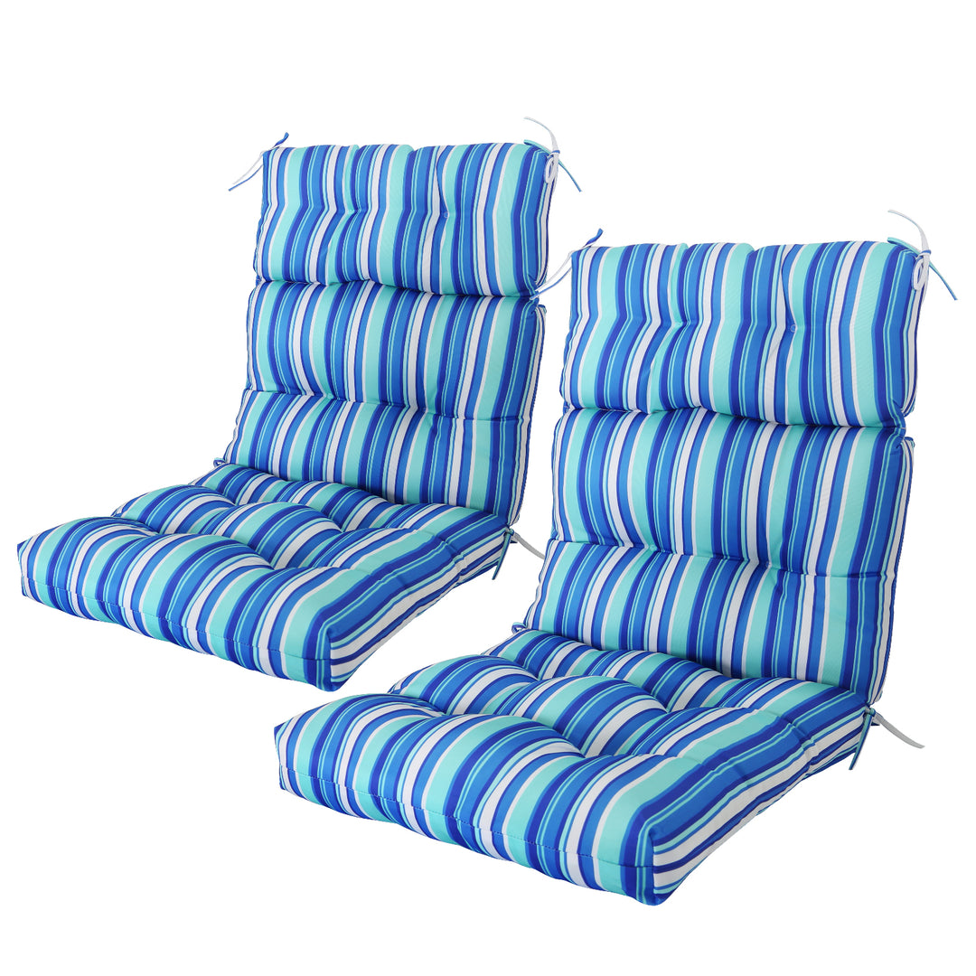 COOS BAY Outdoor Chair Cushions High Back 46x22 Inch, 2 Pack