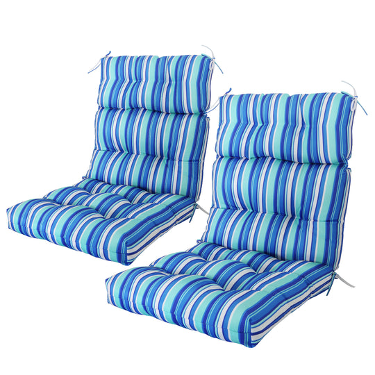 COOS BAY Outdoor Chair Cushions High Back 46x22 Inch, 2 Pack