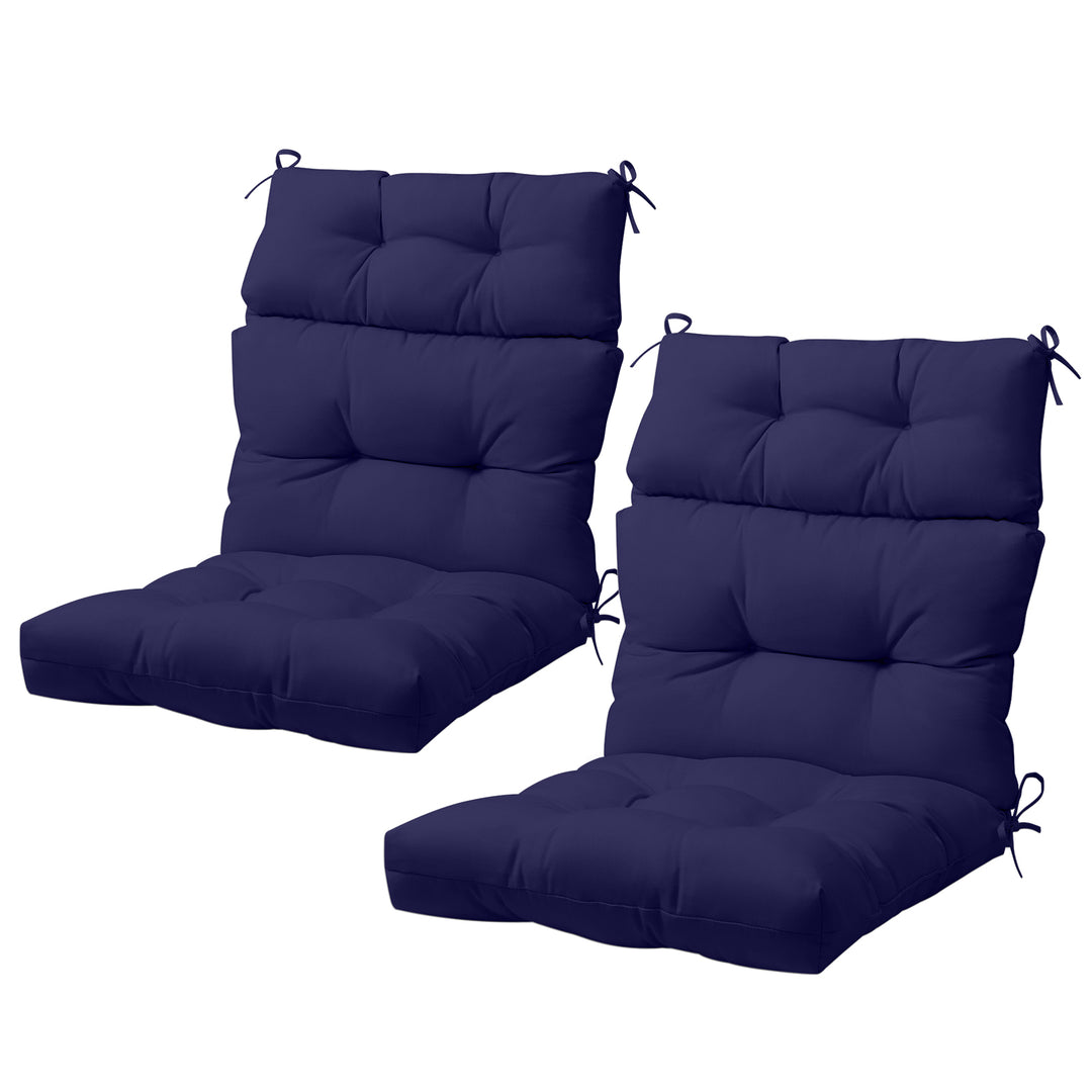 COOS BAY Outdoor Chair Cushions High Back 46x22 Inch, 2 Pack